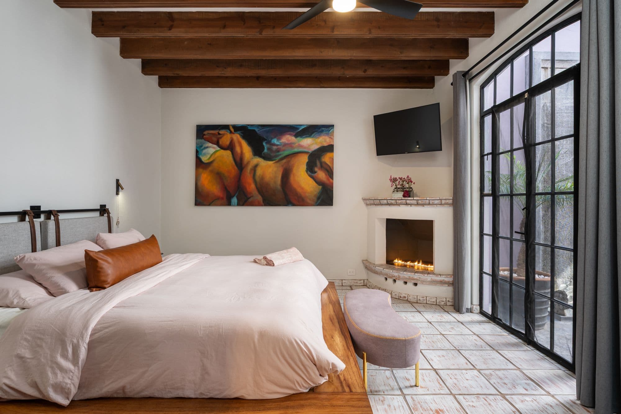 Casa Bruno — Guadalupe, San Miguel de Allende — photo 14 — serene retreat with fireplace warmth