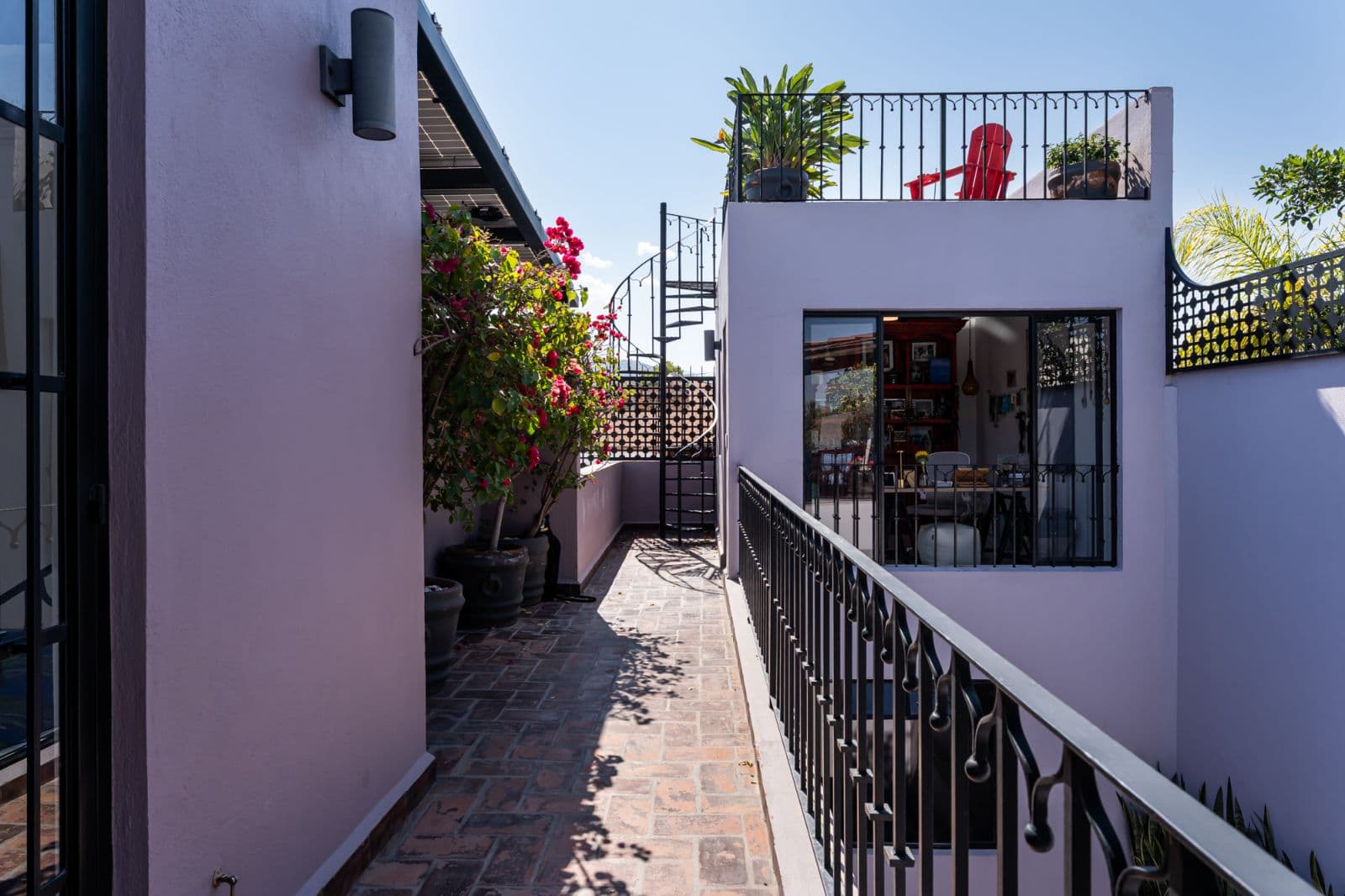 Casa Bruno — Guadalupe, San Miguel de Allende — photo 20 — luminous rooftop terrace, contemporary mexican charm