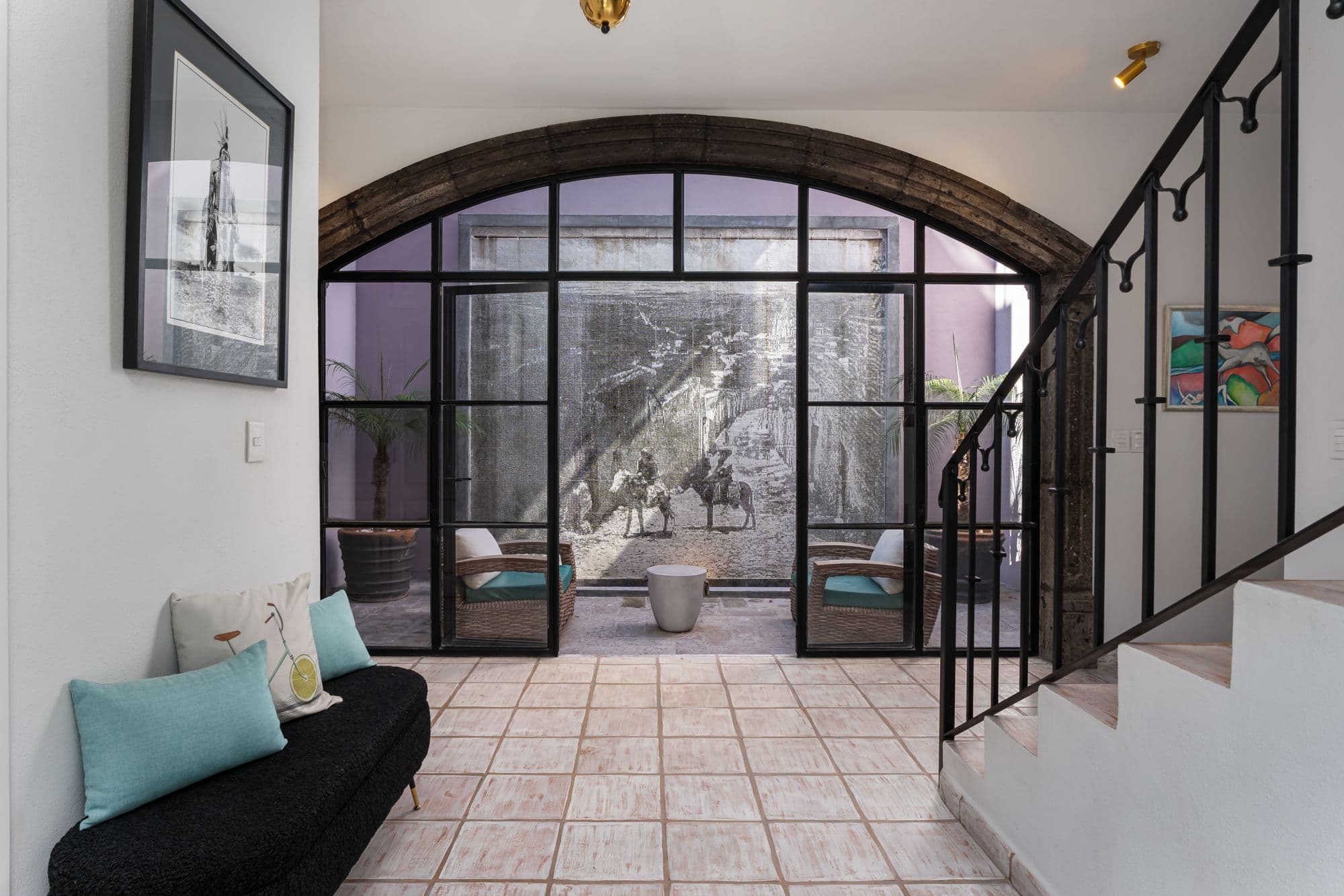 Casa Bruno — Guadalupe, San Miguel de Allende — photo 10 — soaring arched windows, colonial charm