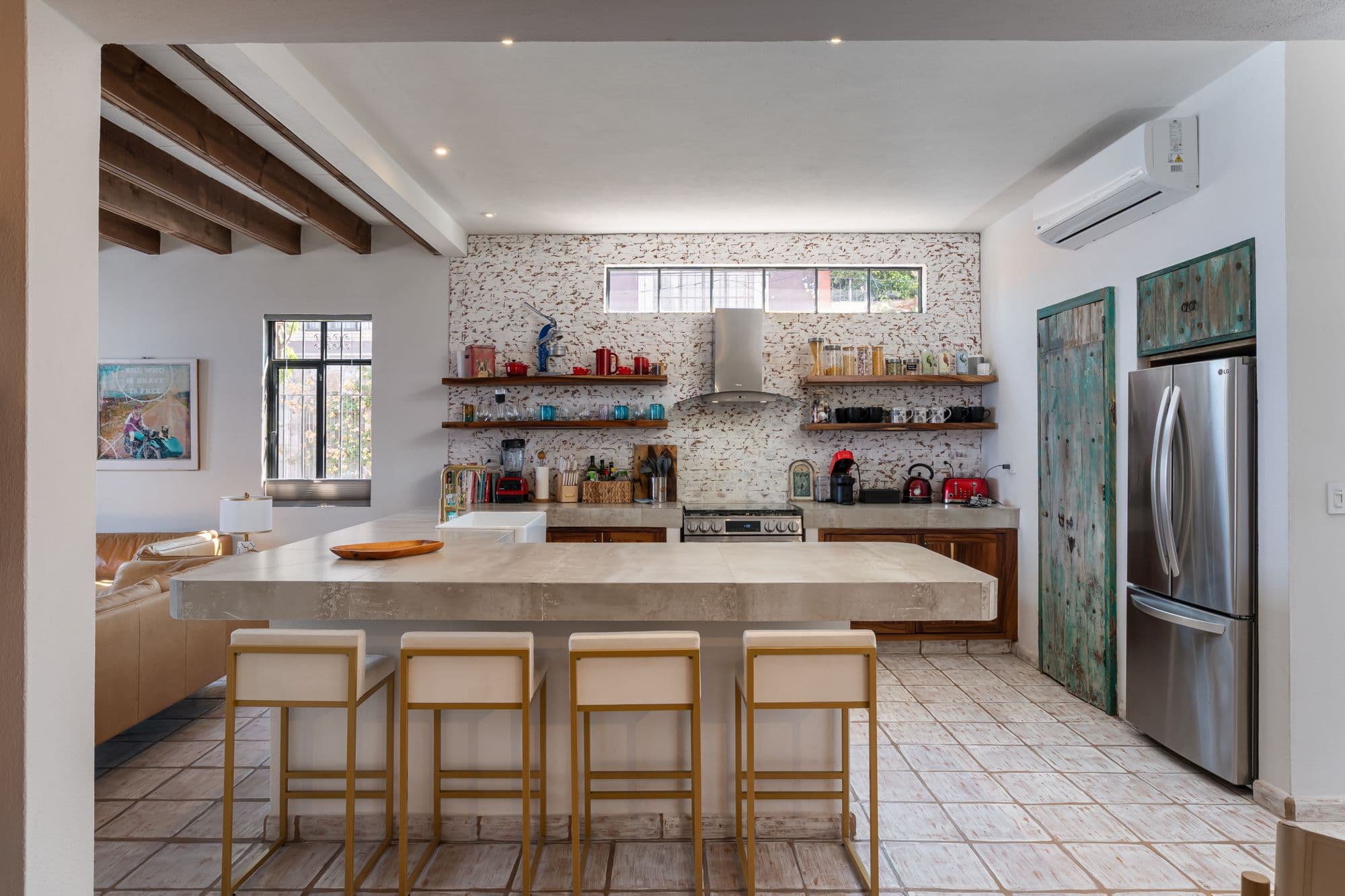 Casa Bruno — Guadalupe, San Miguel de Allende — photo 3 — contemporary kitchen with artisanal charm