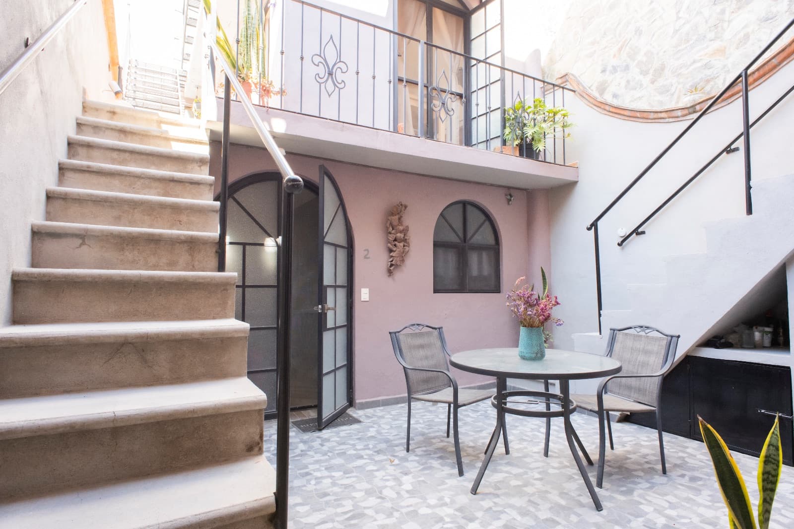 The Nest — San Antonio, San Miguel de Allende — photo 11 — charming courtyard with soaring natural light