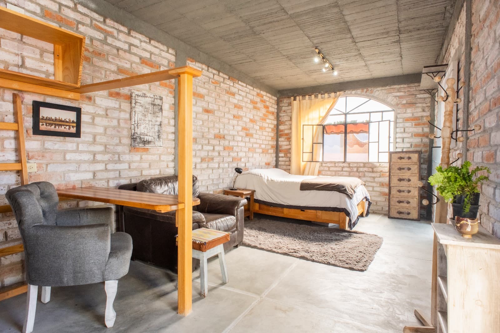 The Nest — San Antonio, San Miguel de Allende — photo 13 — industrial-chic loft with soaring ceilings
