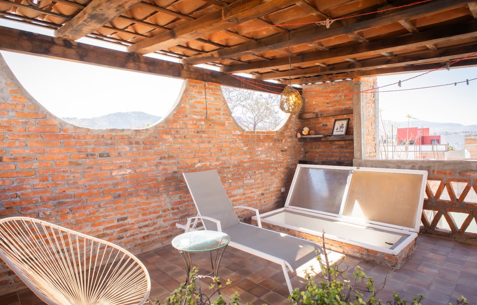 The Nest — San Antonio, San Miguel de Allende — photo 9 — rustic rooftop terrace, mountain views, natural light