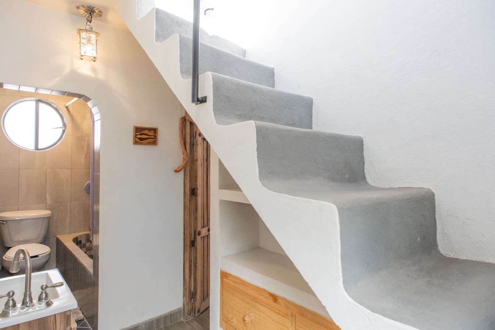 The Nest — San Antonio, San Miguel de Allende — photo 7 — charming staircase, rustic wooden accents