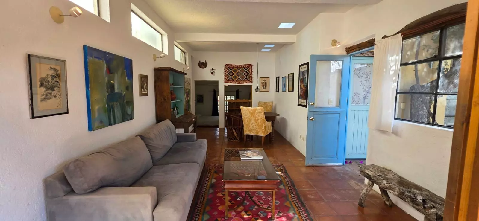 Casa Farolito — Guadalupe, San Miguel de Allende — photo 2 — bright, artful living space with authentic charm