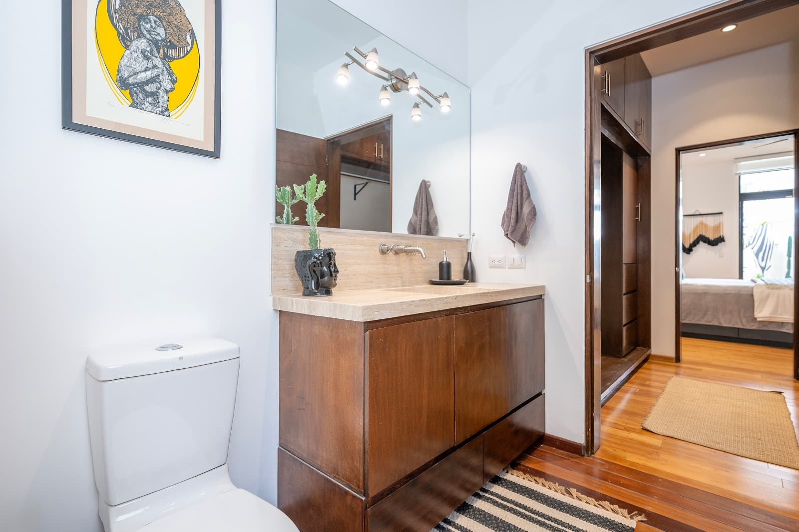Modern Ground-Level Condo Near Centro — San Antonio, San Miguel de Allende — photo 6 — sophisticated spa-inspired master bath