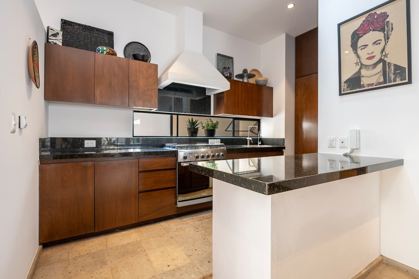 Modern Ground-Level Condo Near Centro — San Antonio, San Miguel de Allende — photo 13 — contemporary kitchen with artisanal finishes