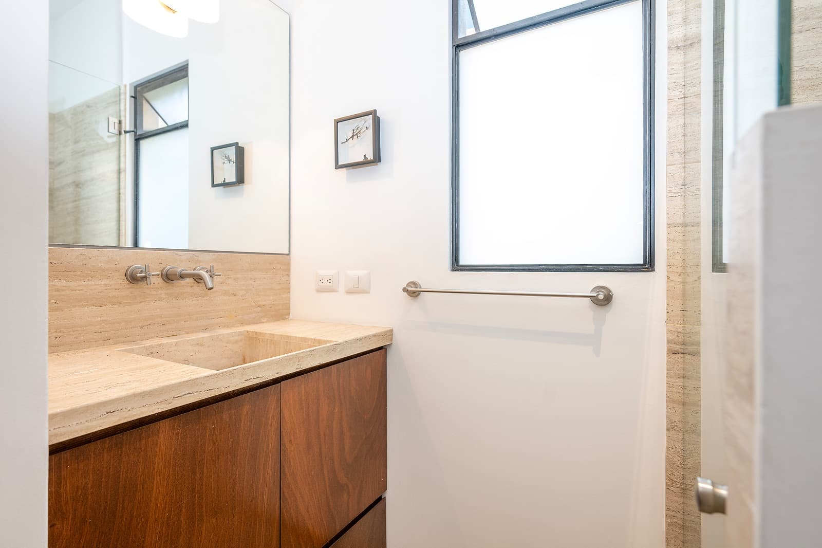 Modern Ground-Level Condo Near Centro — San Antonio, San Miguel de Allende — photo 18 — contemporary spa-inspired master bath