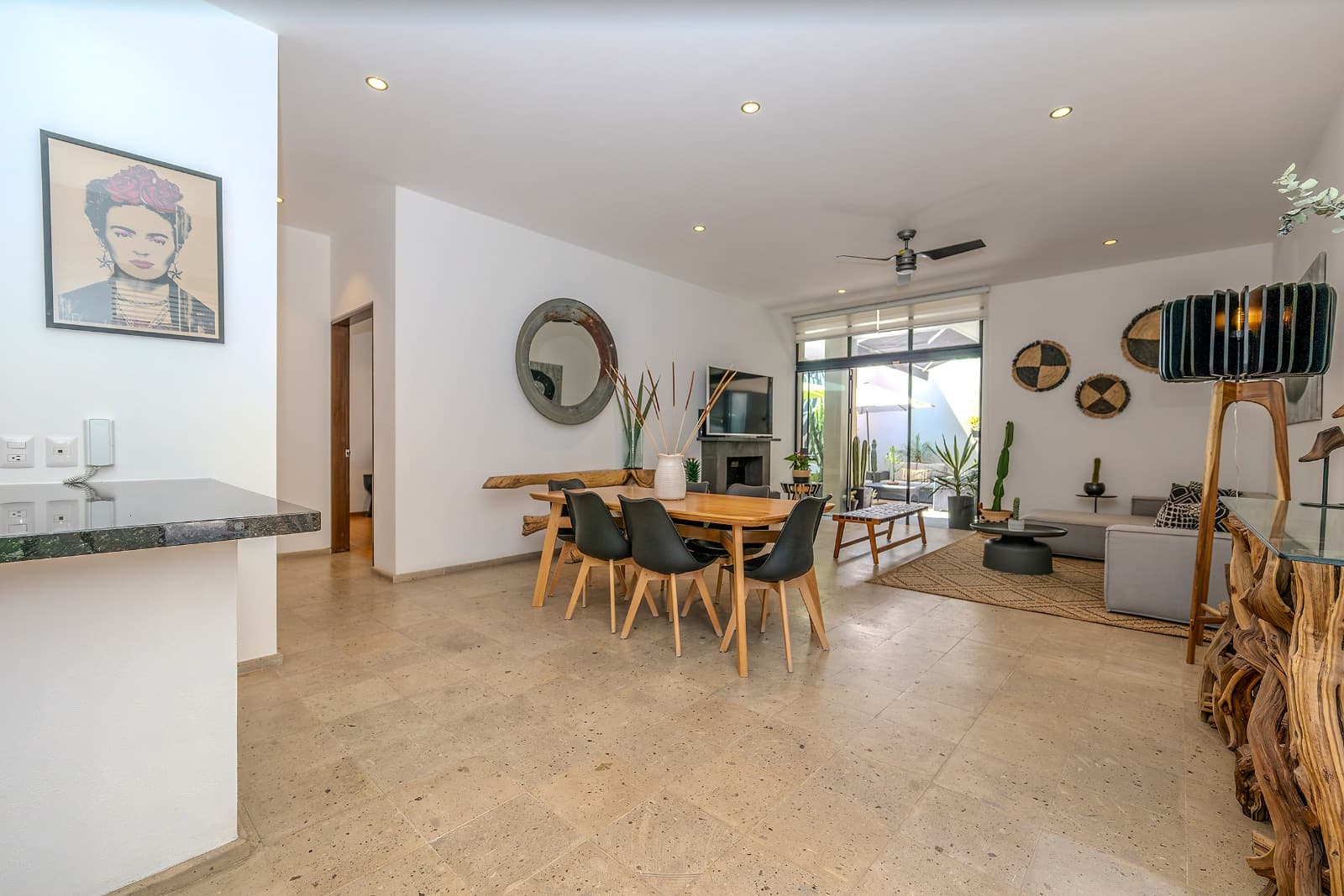 Modern Ground-Level Condo Near Centro — San Antonio, San Miguel de Allende — photo 16 — bright, sophisticated open-concept living space