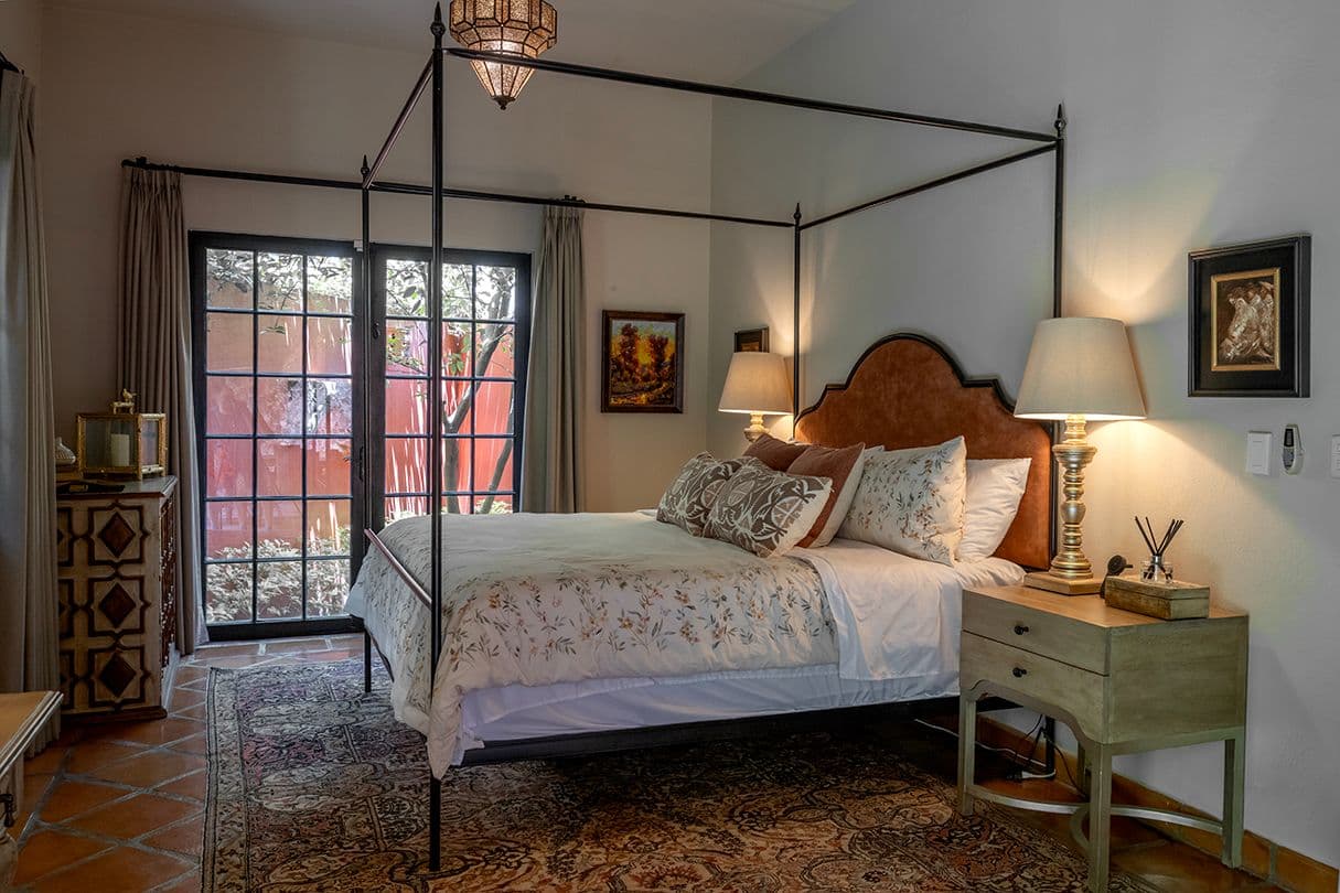 Casa Sol y Luna — Centro, San Miguel de Allende — photo 8 — elegant canopy bed, colonial charm