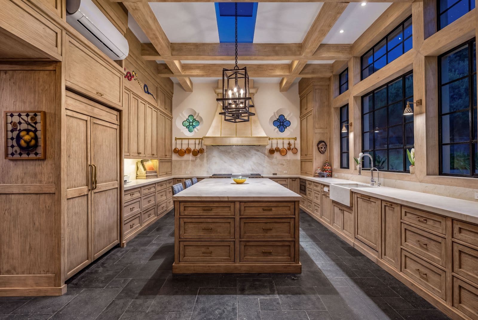 Privada Baeza — Centro, San Miguel de Allende — photo 24 — sophisticated chef's kitchen, soaring timber beams