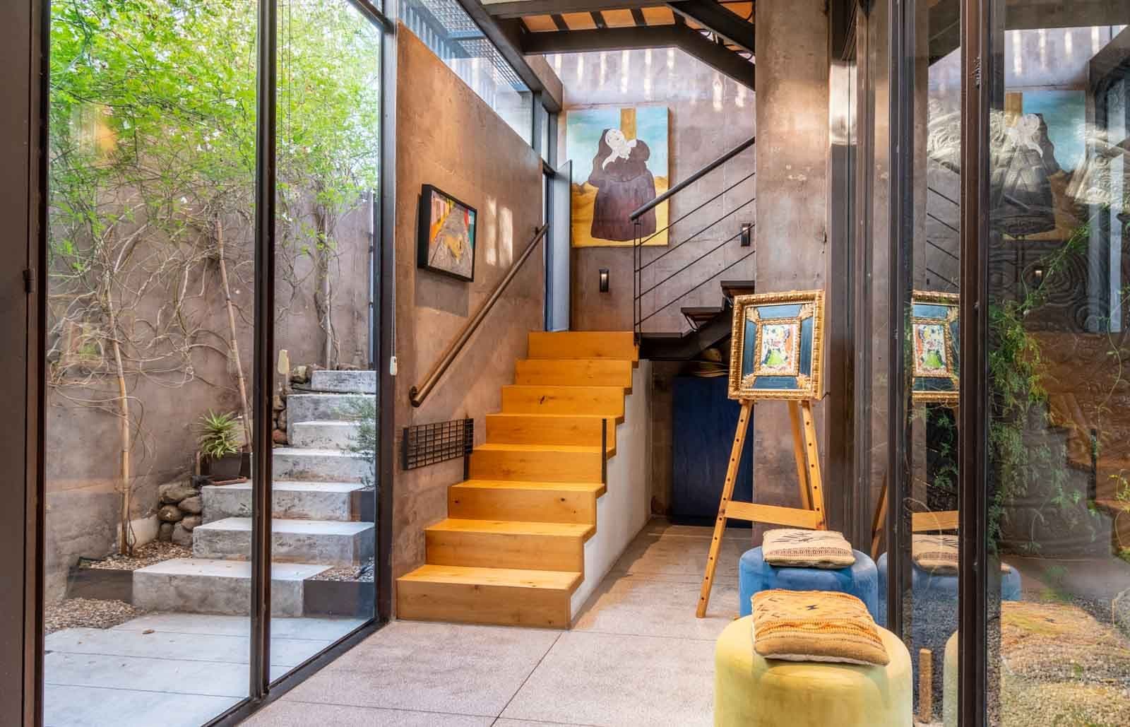 Casa Montolea — Los Senderos, Valle de los, San Miguel de Allende — photo 15 — sophisticated gallery-style entry with warmth