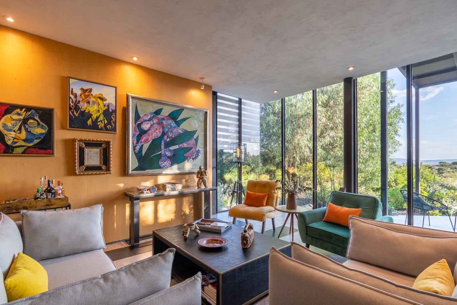 Casa Montolea — Los Senderos, Valle de los, San Miguel de Allende — photo 6 — radiant gallery-style living sanctuary