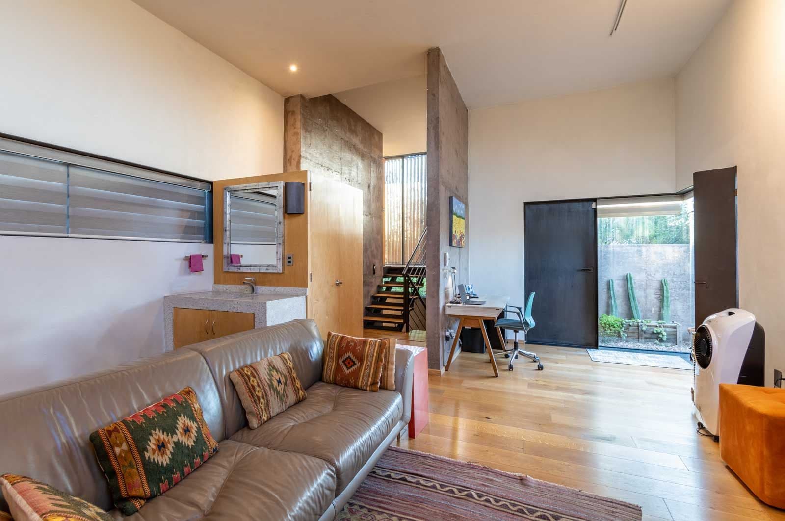 Casa Montolea — Los Senderos, Valle de los, San Miguel de Allende — photo 19 — contemporary loft with soaring ceilings