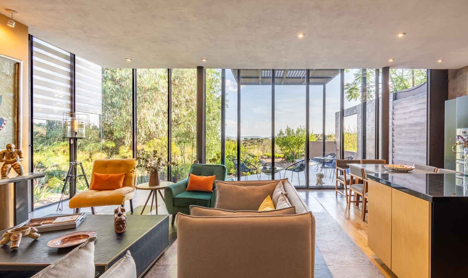 Casa Montolea — Los Senderos, Valle de los, San Miguel de Allende — photo 5 — panoramic views, seamless indoor-outdoor living