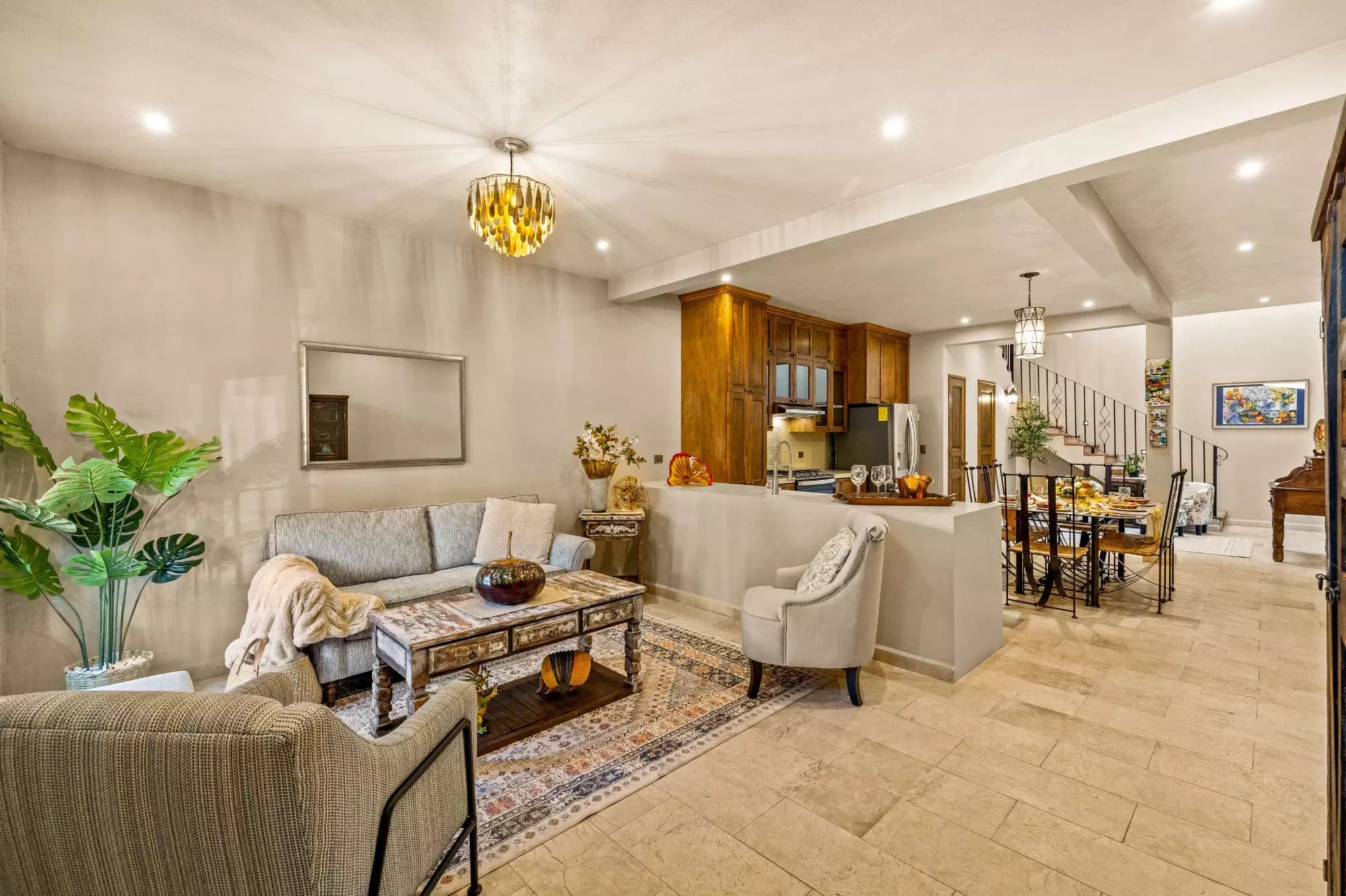 Casa Del Farolito — Guadalupe, San Miguel de Allende — photo 2 — luminous open-concept living elegance