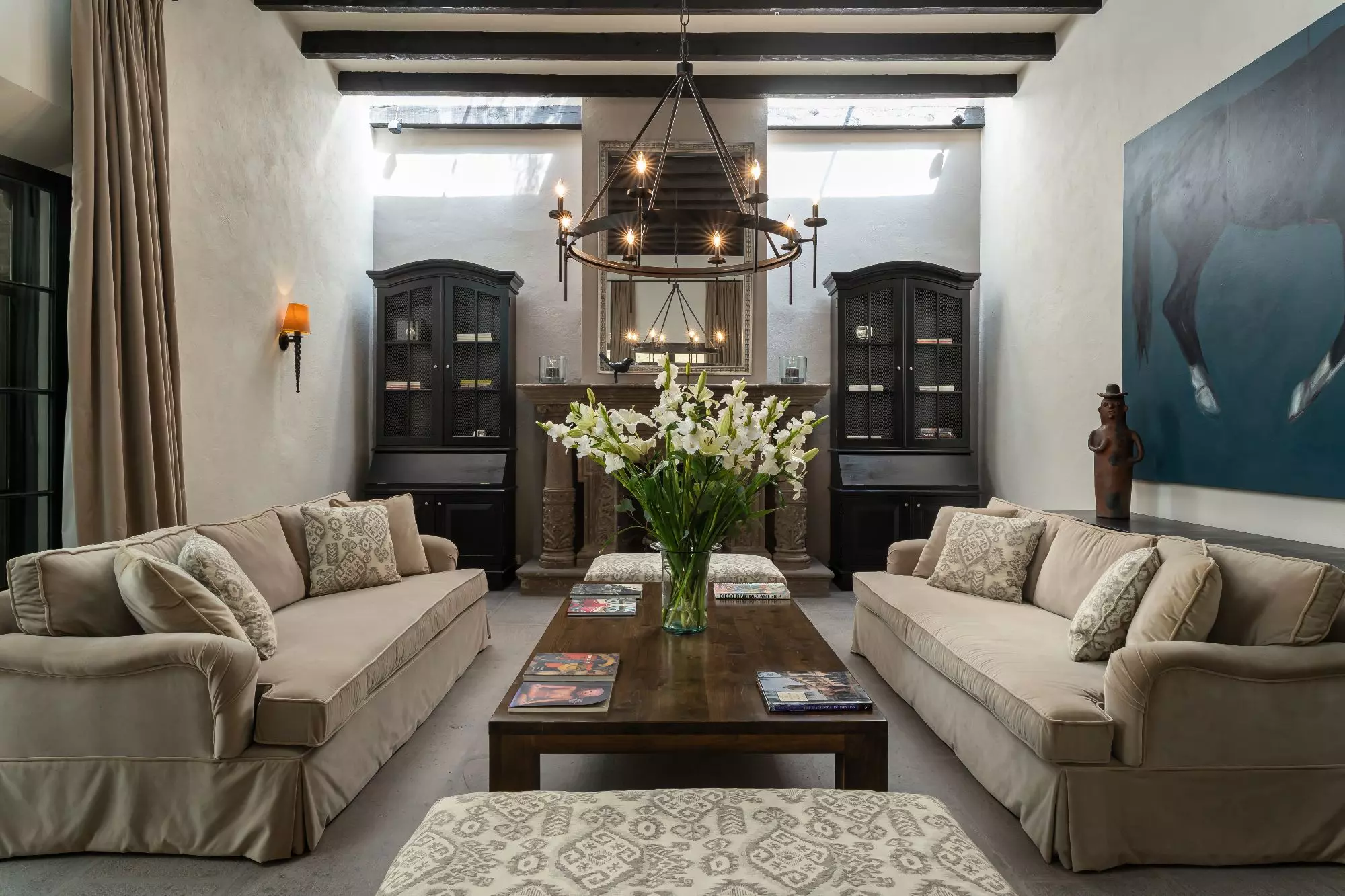 Casa Encantada — Centro, San Miguel de Allende — photo 2 — sophisticated salon with soaring skylights
