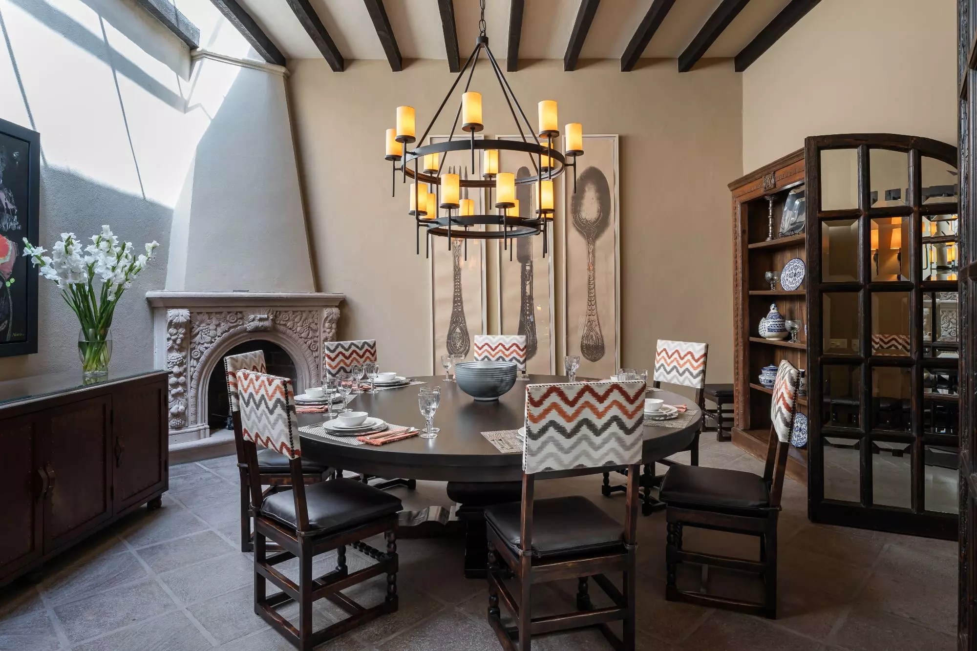 Casa Encantada — Centro, San Miguel de Allende — photo 11 — elegant dining room, timeless architectural charm