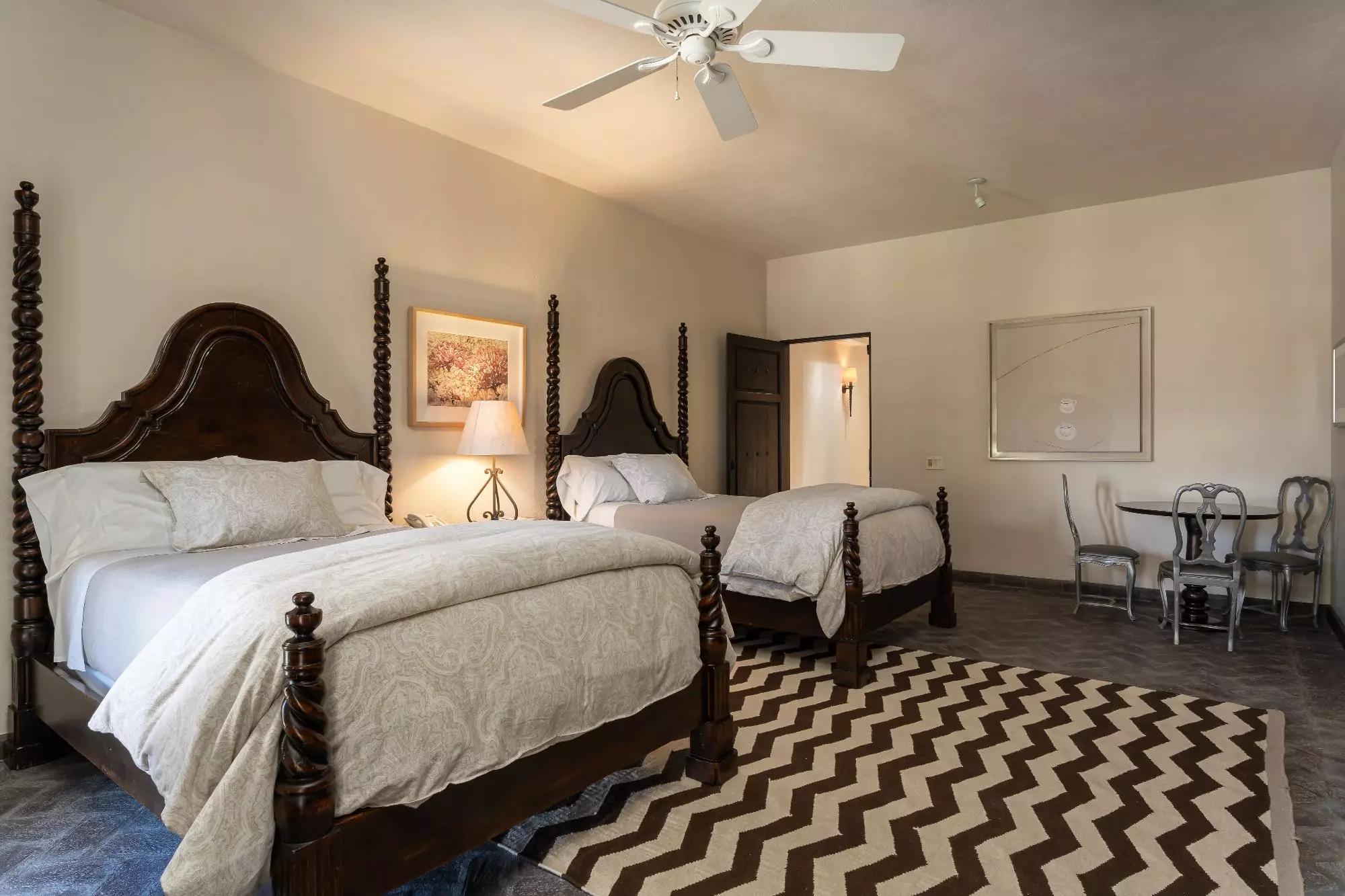 Casa Encantada — Centro, San Miguel de Allende — photo 7 — elegant dual-bed guest suite, timeless charm