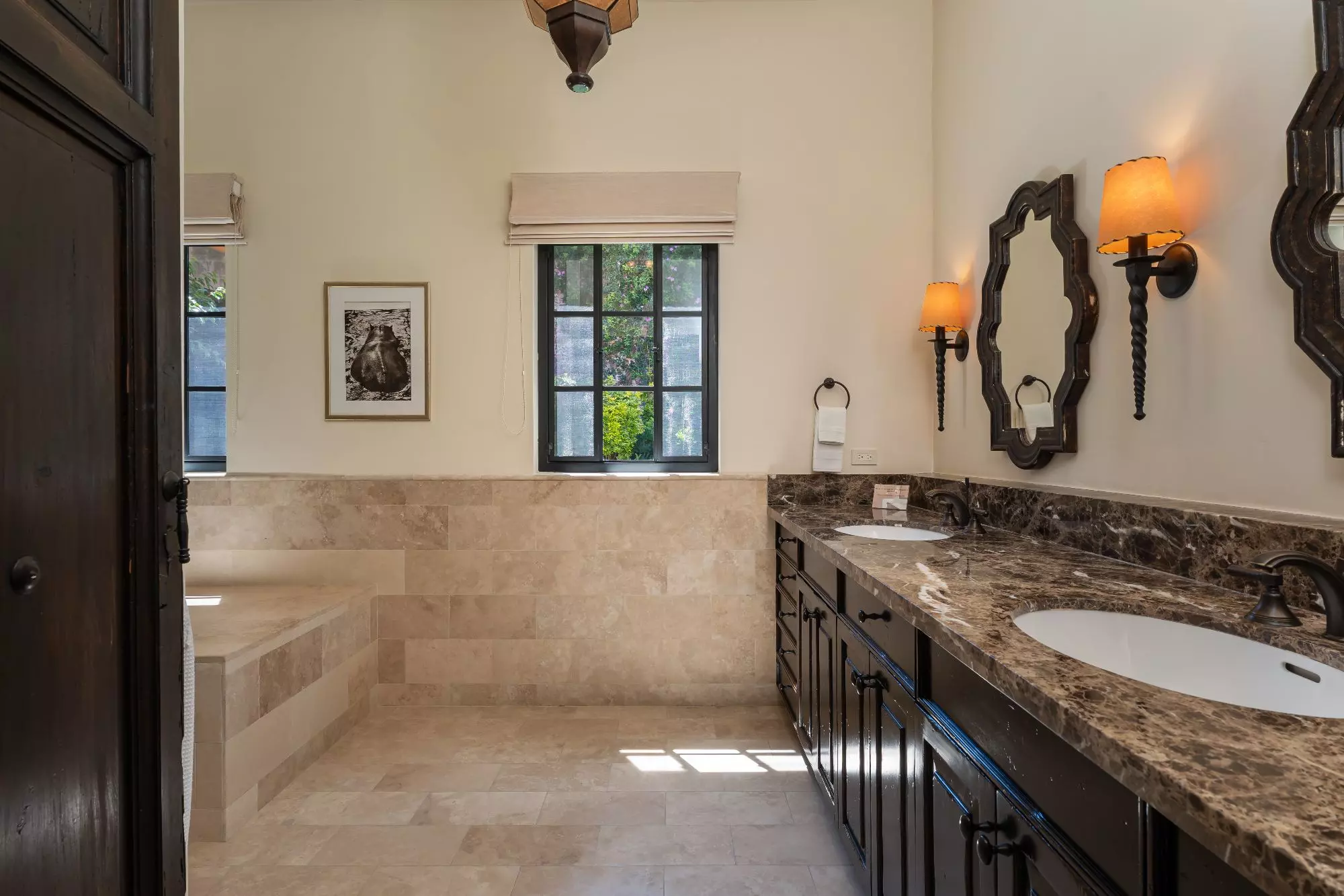 Casa Encantada — Centro, San Miguel de Allende — photo 15 — spa-like master bath, timeless elegance