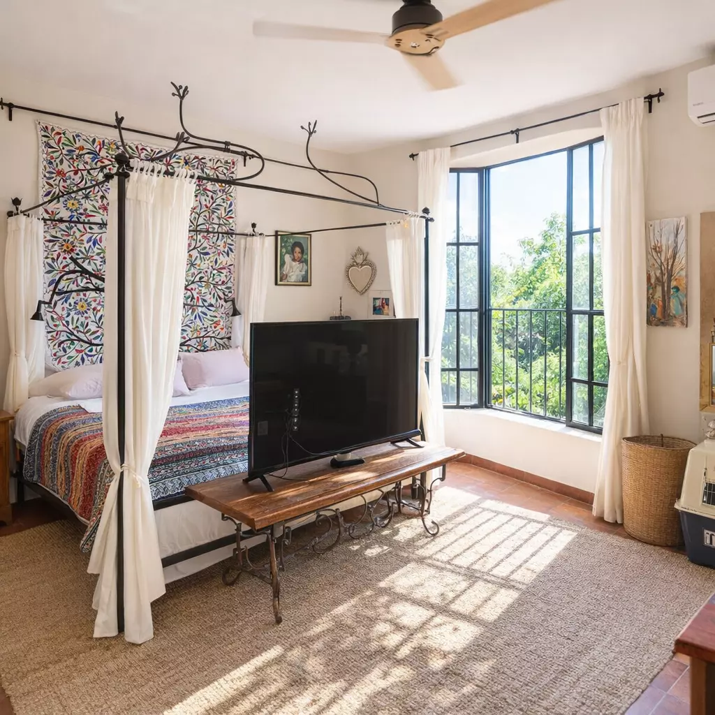 Casa Vergel — San Antonio, San Miguel de Allende — photo 11 — luminous master suite with artisanal details