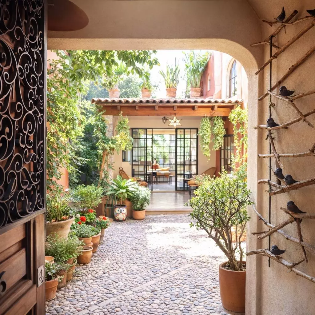Casa Vergel — San Antonio, San Miguel de Allende — photo 2 — verdant courtyard, colonial charm, cascading vines
