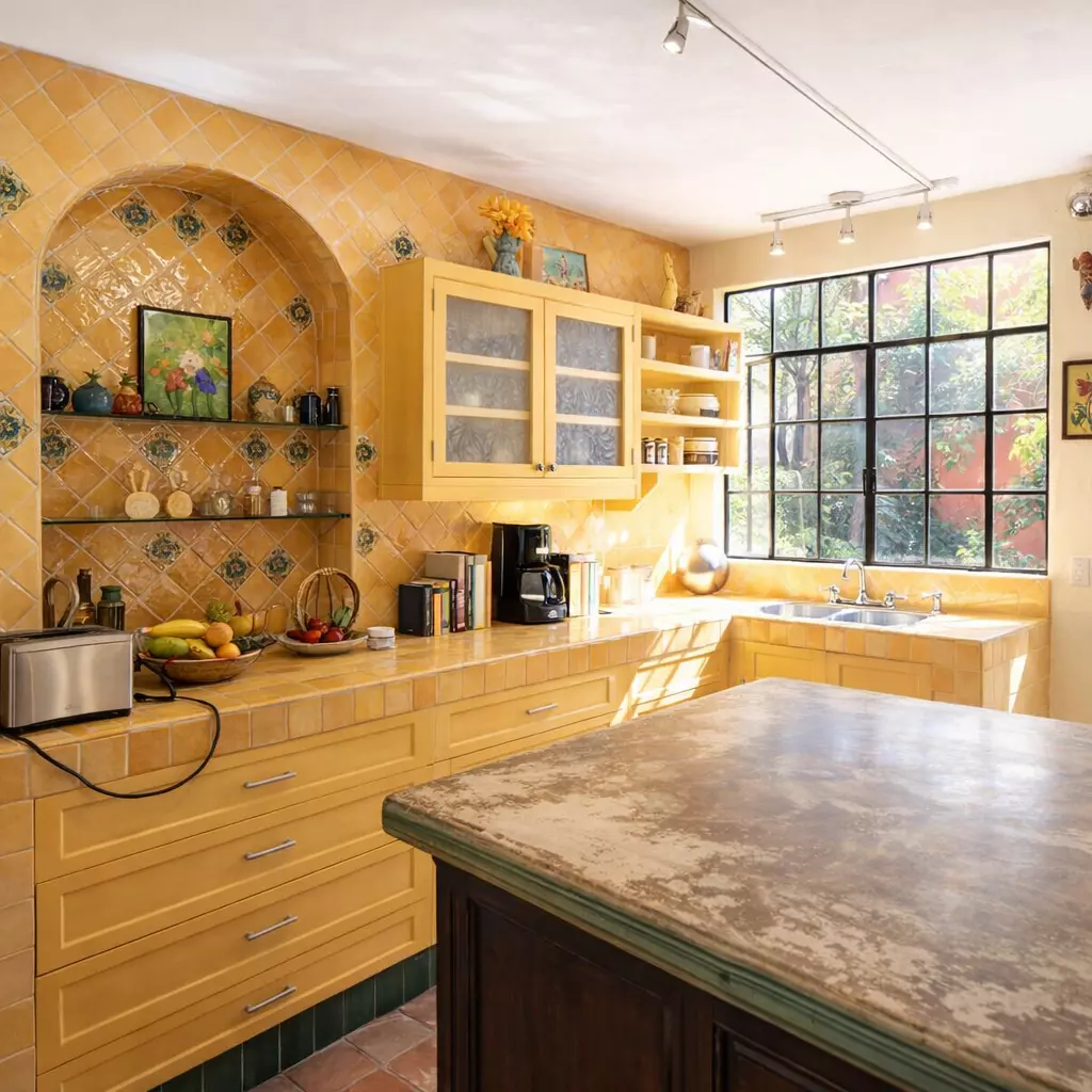 Casa Vergel — San Antonio, San Miguel de Allende — photo 4 — sunlit traditional kitchen, authentic charm