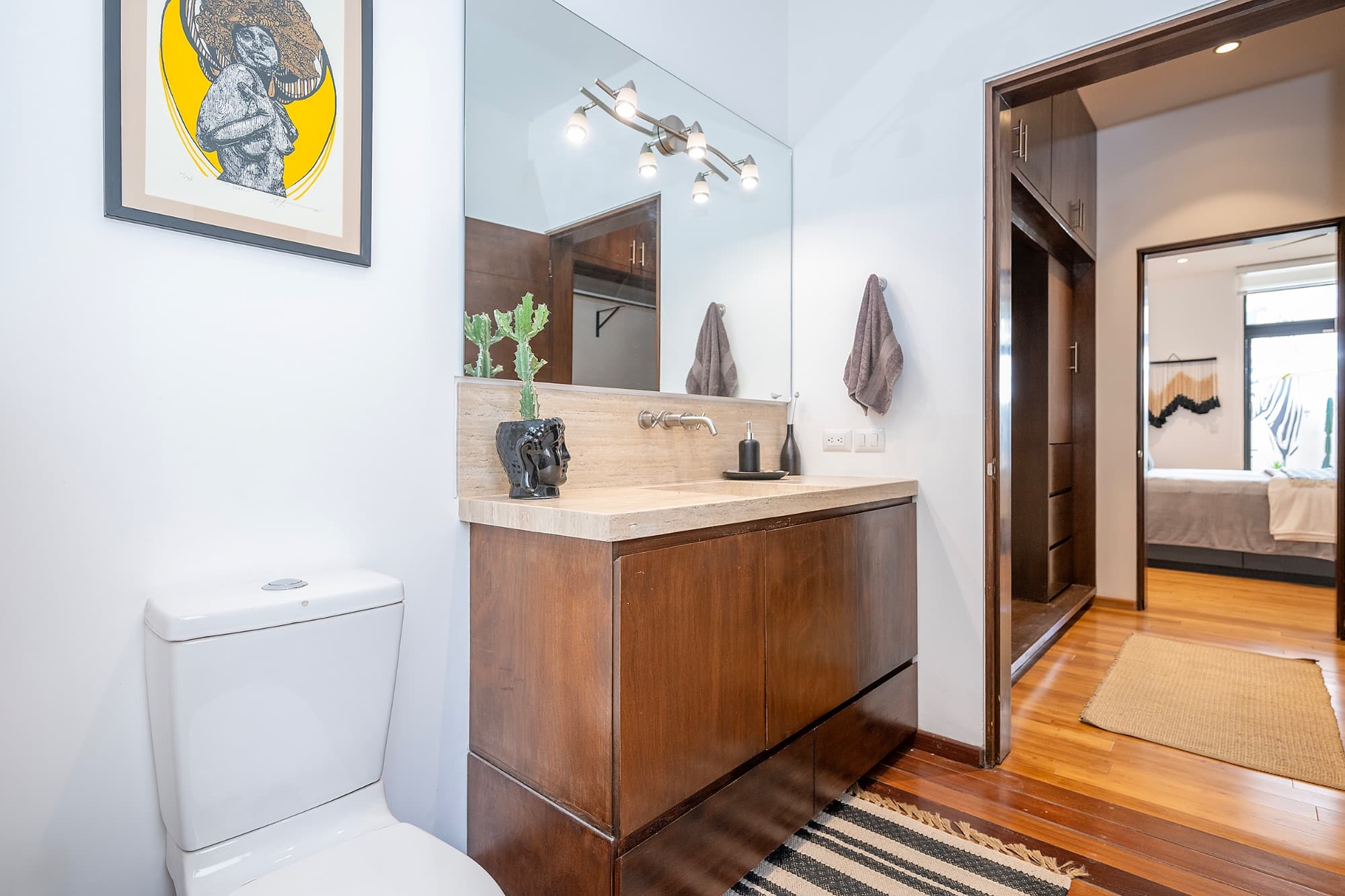 Ground Level Condo — San Antonio, San Miguel de Allende — photo 18 — contemporary spa-inspired master bath